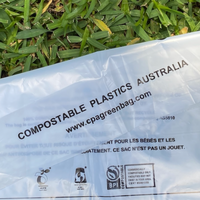 Compostable - Crew Sock Inner Bag - W 14cm x L 32cm + 4cm  (2500pc/Carton)